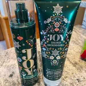 Bath and body works Joy mist body cream sugared snickerdoodle